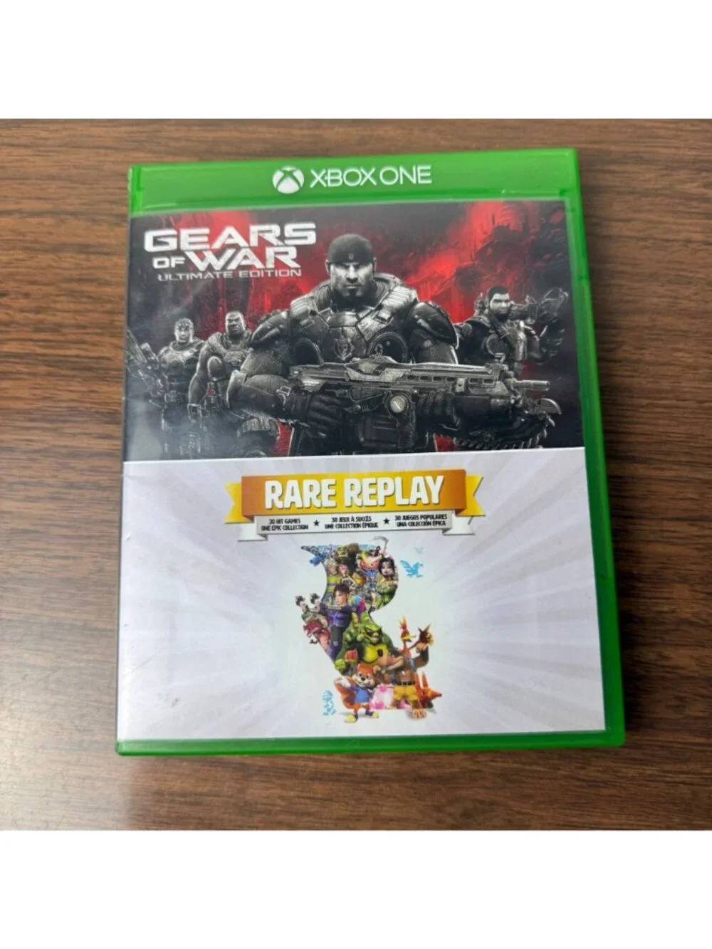 Gears of War: Ultimate Edition and Rare Replay 2-disc Bundle Xbox One CIB Double